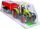 Lodër traktor me rimorkio Macyszyn Toys, rimorkio që ngrihet, plastikë, jeshile me të kuqe