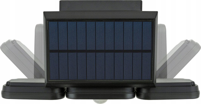 Lampë solare muri outdoor, me sensor lëvizjeje, IP65, e zezë