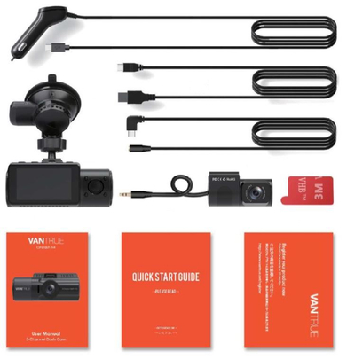 Kamerë për makinë Vantrue N4, 2.45", QHD, 165° kënd shikimi, e zezë