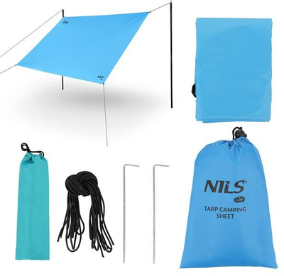 Mbulesë kampingu NILS Camp NC17111, poliestër, rezistente ndaj ujit 1500 mm, jeshile