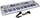 Keyboard muzikor për kalamaj MQ-824USB, 54 taste, me mikrofon, ngjyrë argjendtë