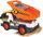 Lodër kamion ndërtimi Dickie Dump Truck, 30cm, dritë dhe zë, portokalli