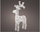Dekor Krishtlindjesh me drita H&amp;S Decoration “Deer”, 61 cm, 50 LED, e bardhë