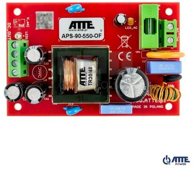 Furnizim energjie ATTE APS-90-550-OF, 55V DC, 96W, i kuq