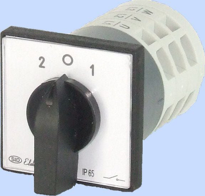 Ndërprerës rrotullues Elektromet Arc E12-72, 3P 12A, IP65, me pllakë