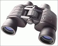 Binoklla Bresser Hunter 8x40, optikë e veshur komplet, trup gome, të zinj