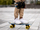 Skateboard për kalamoj Nijdam Classic Fishtail, deri 100 kg, rrota PU, blu shumëngjyrësh