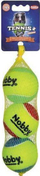 Lodër qenësh Nobby Nobby Ball Color, top tenisi S 5 cm, set 3 copë, shumëngjyrëshe