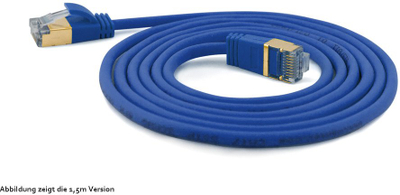 Kabllo rrjeti Wantec 7132, Cat.7 S FTP, 1.5m, blu