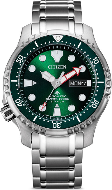 Orë për meshkuj Citizen Promaster Marine Automatic Diver's Super Titanium, e argjendtë