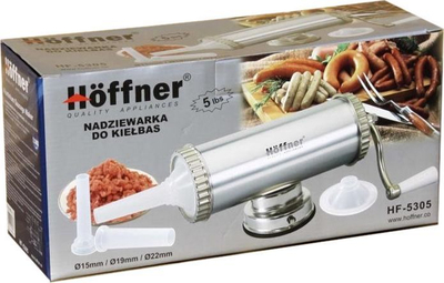 Mbushës salsiçesh Sausage Stuffer EH-6911 EB-3191, 2.5kg, manual, argjendtë