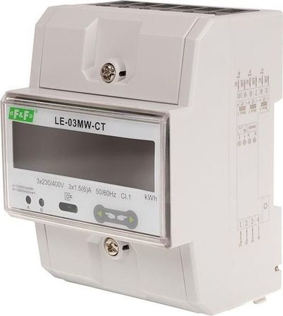 Matës i energjisë elektrike F&F, i bardhë
