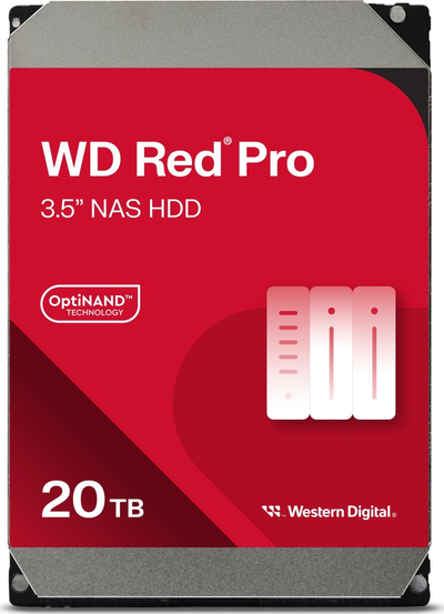 Disk për server WD Red Pro (WD201KFGX), 20TB, 3.5'', SATA III (6Gb/s)