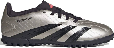 Këpucë futbolli fëmijësh adidas Predator Club TF Jr IF6420, terren sintetik, taban gome, gri e zezë