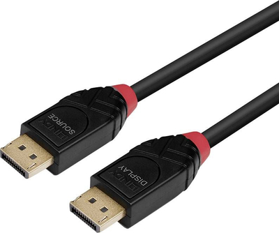 Kabllo DisplayPort Lindy 1.4, 5m, aktive, e zezë