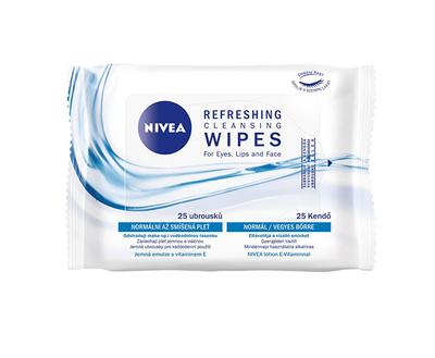Sapun i ngurtë Nivea Cleansing Wipes 3 në 1, 25 copë