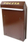 Kuti poste Brown A-4P, metal, kafe