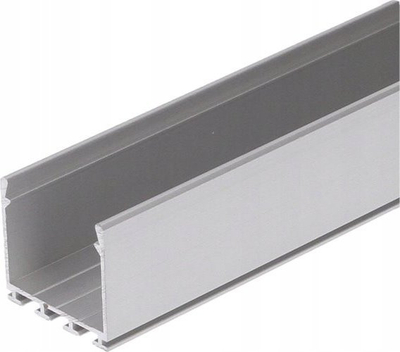 Profil LED Kluś Lipod, alumini i anodizuar, 2m, argjendtë