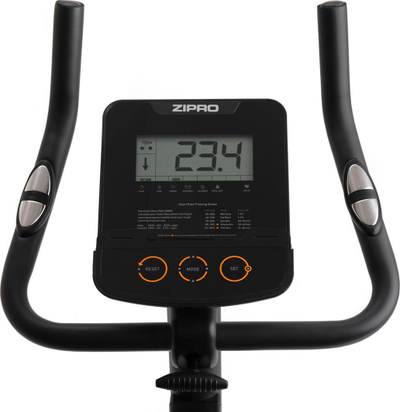 Biçikletë magnetike për ushtrime Zipro Nitro RS, 115 x 59 x 145 cm, 150kg, e zezë / bardhë