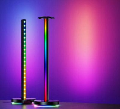 Llambë tavoline Yeelight Beam RGBIC, dritë shumëngjyrëshe, për HomeKit Google Alexa, e zezë