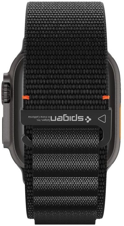 Byzylyk ore Spigen WBF1 për Apple Watch 44/45/46/49mm, najlon, i zi