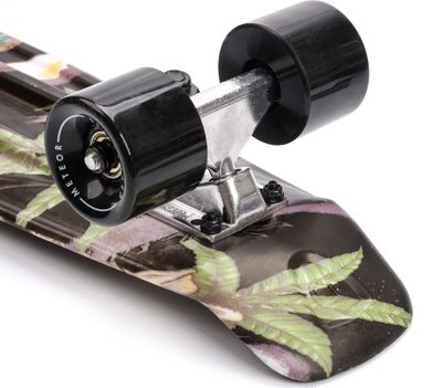 Skateboard Meteor Flowers 22606, plastik, kushineta ABEC 7, i zi