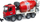 Kamion betoni lodër Bruder Mercedes-Benz Arocs 03655, shkallë 1/16, bojë blu