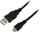 Kabllo LogiLink USB-A - microUSB, 5 m, e zezë