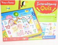 Lojë edukative Clementoni I Learn by Playing Interactive Preschool Quiz, 12 aktivitete, 3 5 vjeç, shumëngjyrëshe