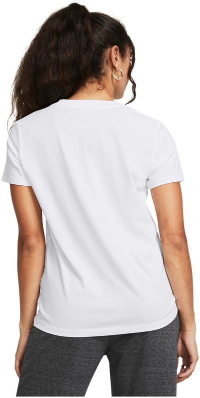 Bluzë sportive Under Armour Rival Core SS W 1383648, pambuk i lehtë, e bardhë
