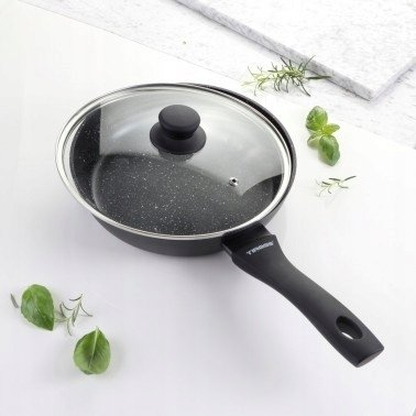 Tigan teli Tiross TS-2403P, 26cm, veshje graniti, i zi