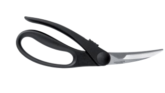 Gërshërë kuzhine Fiskars, 23 cm, të zeza