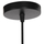 Llambë e varur tavani (HM4185), zezë/ bardhë