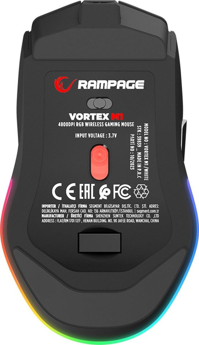 Maus gaming Rampage Vortex M1, wireless, 4800 DPI, i zi