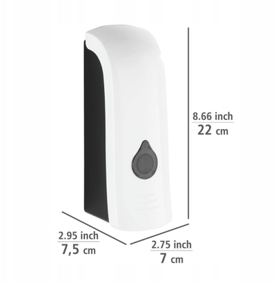 Dispenzer sapuni WENKO Ranera, për mur, plastikë, i bardhë