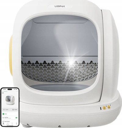 Kuti tualeti automatike për mace UBPET C20, vetëpastruese, me deodorim, e bardhë
