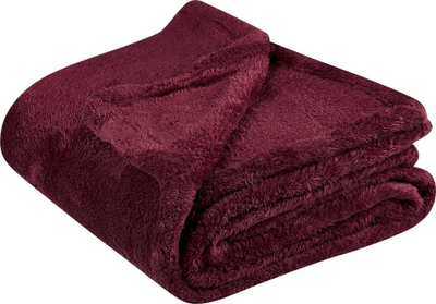 Batanije NAMDU Burgundy, 125 x 150 cm, mikrofiber, ngjyrë vishnje
