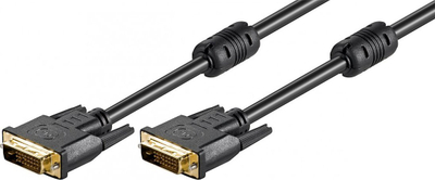 Kabllo DVI Goobay MM 1000 G, Dual Link DVI-D në DVI-D, 10m, e zezë