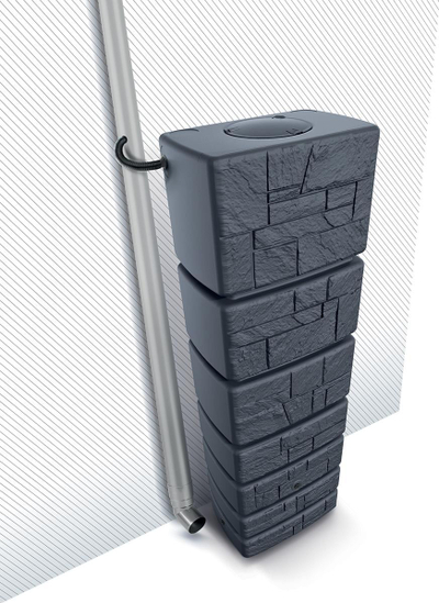 Rezervuar uji shiu Prosperplast Tower Stone, 500L, plastik, antracit