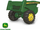 Rimorkio lodër Rolly Toys Rolly Kipper II, për traktorë me pedale, tipper, e gjelbër John Deere