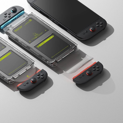 Mbrojtëse ekrani Ringke Easy Slide, 2 xhama të temperum, për Nintendo Switch 2, transparente
