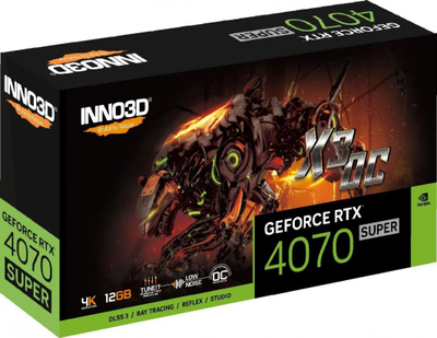 Kartelë grafike Inno3D GeForce RTX 4070 SUPER X3 OC 12GB GDDR6X