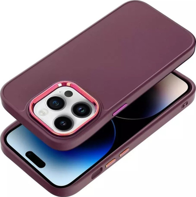 Këllëf telefoni Frame Case për iPhone 14 Pro, TPU, me mbrojtje kamerash, lejla