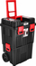 Kuti veglash me rrota AWTOOLS Toolbox, 450x360x640mm, nga plastike e fortë, ngjyrë e zezë