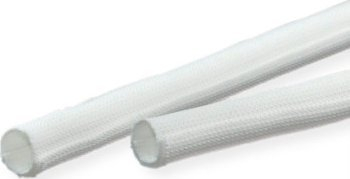 Mbajtëse kabllosh VALUE Fabric Hose SNAP, 2.5m, poliestër, e bardhë