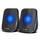 Bokse kompjuteri Audiocore AC835, stereo, USB, me ndriçim LED blu