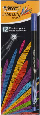 Stilolaps fineliner Bic Intensity Fine, majë e hollë, ngjyrë blu