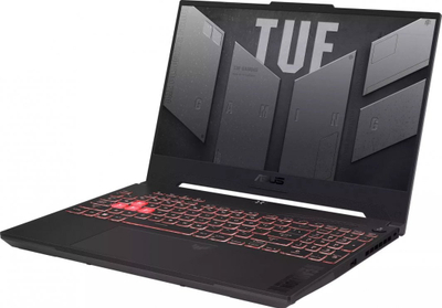 Laptop ASUS TUF Gaming A15, 15.6" 144 Hz, AMD Ryzen 9 7940HS, 16 GB RAM, 512 GB SSD, NVIDIA GeForce RTX 4070, i zi dhe i hirtë