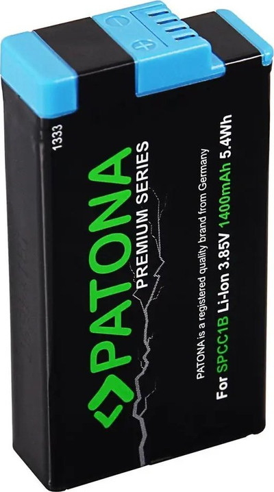 Bateri kamerë Patona Pro GoPro MAX SPCC1B, 1400mAh, Li-Ion, e zezë