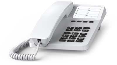 Telefon fiks Gigaset Desk 400, me kabllo, i bardhë